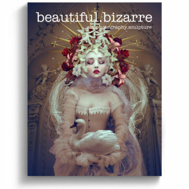 Natalia Shau digital art on the cover of Beautiful Bizarre art magazine