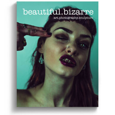 Haris Nukem photography on the cover of Beautiful Bizarre art magazine