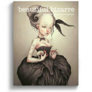 LostFish digital painting on the cover of Beautiful Bizarre art magazine