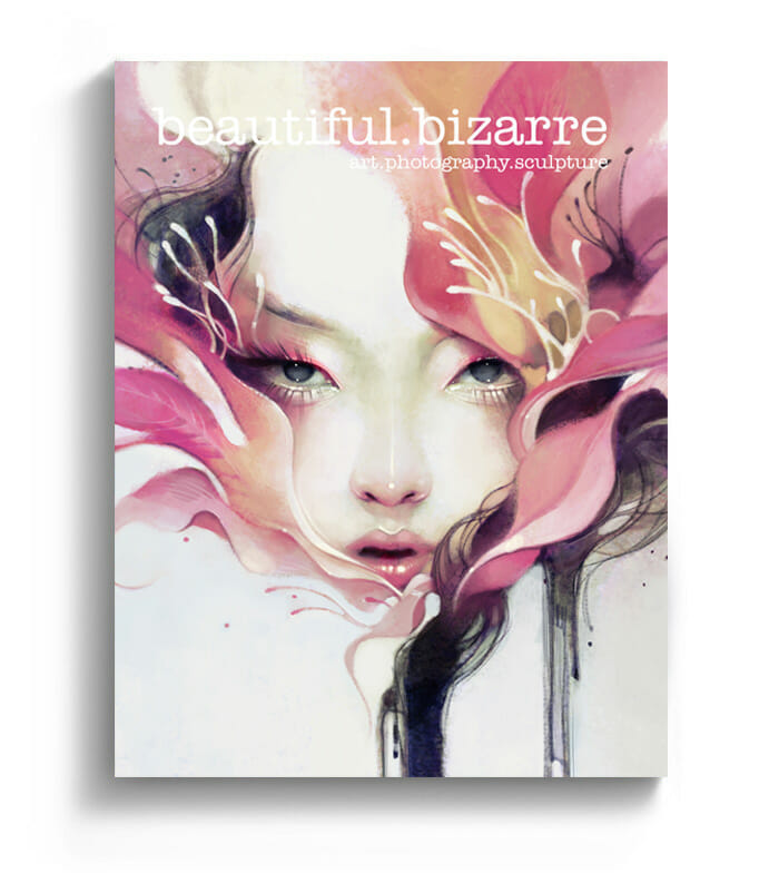 Anna Dittmann digital painting on the cover of Beautiful Bizarre art magazine